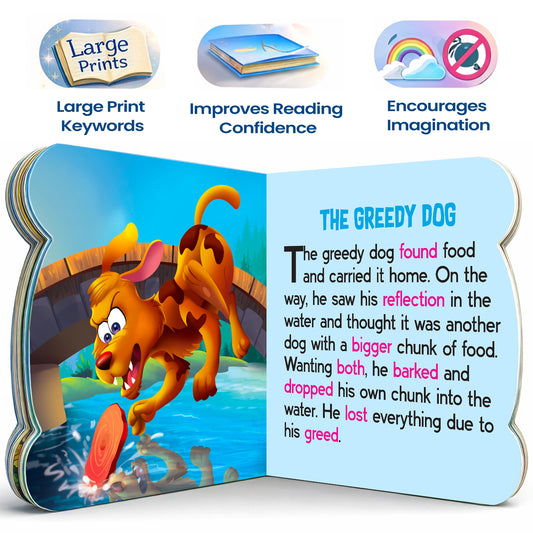 Aesop's Fables | Classic Moral Stories for Kids | Illustrated Board Book for Toddlers & Young Readers