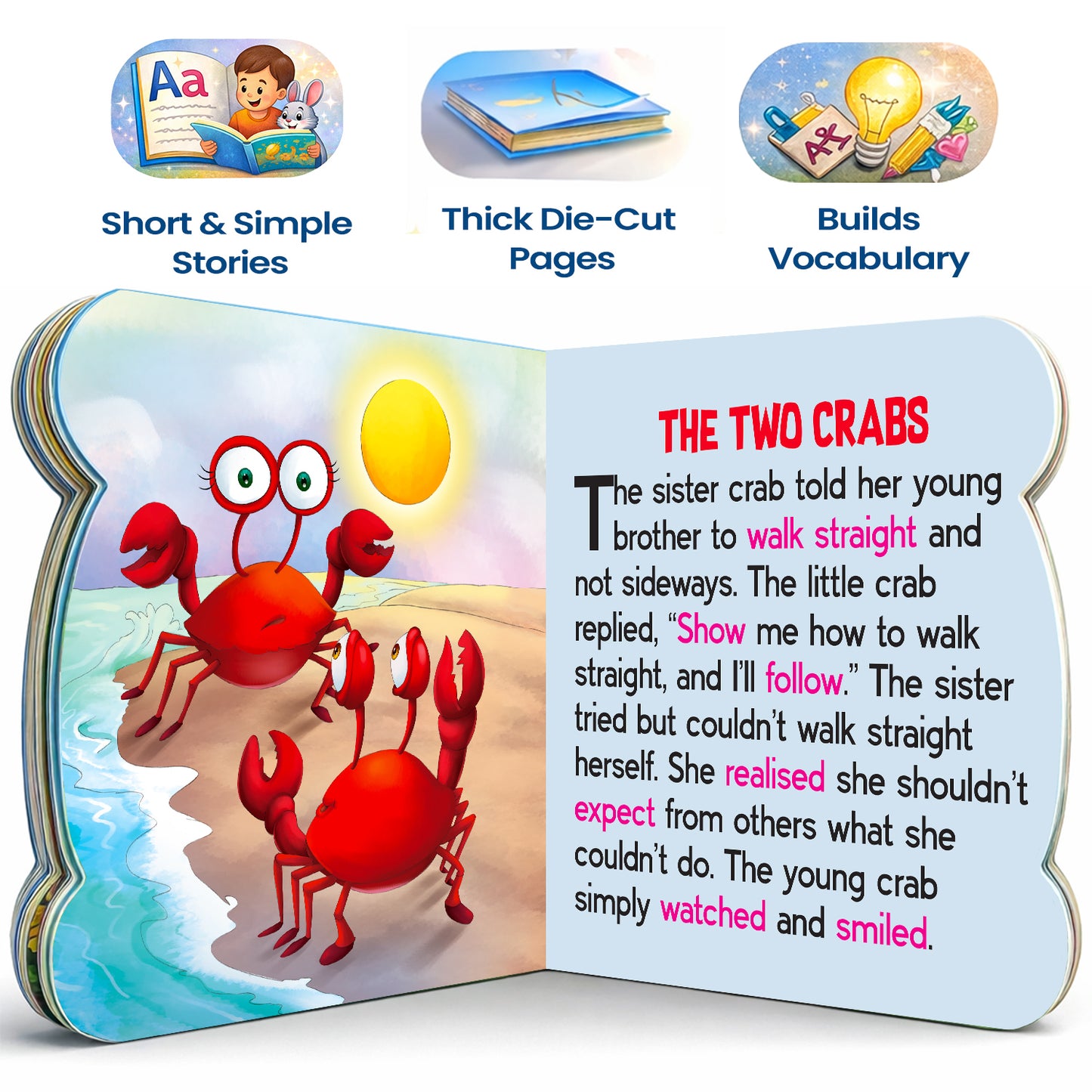 Aesop's Fables | Classic Moral Stories for Kids | Illustrated Board Book for Toddlers & Young Readers