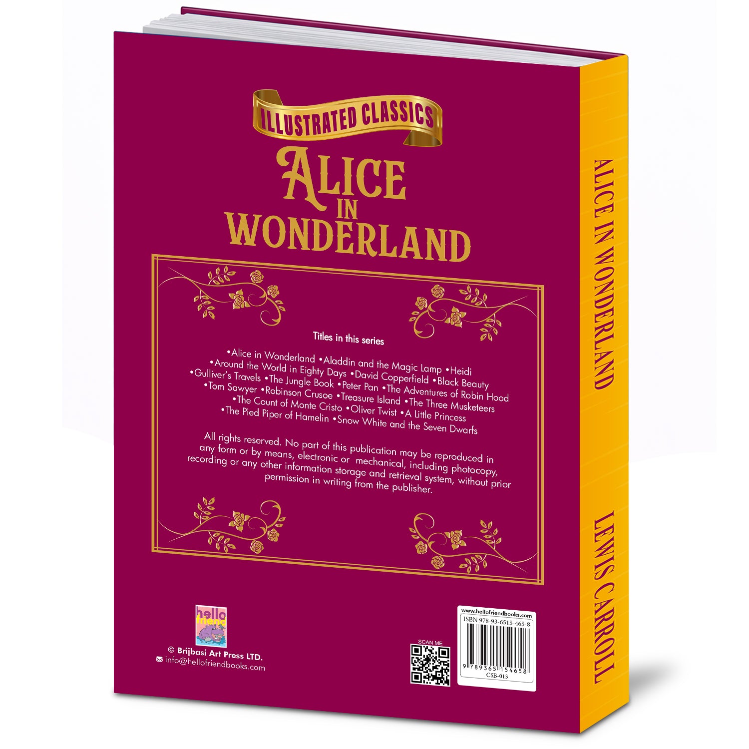 Alice in Wonderland - Back Cover