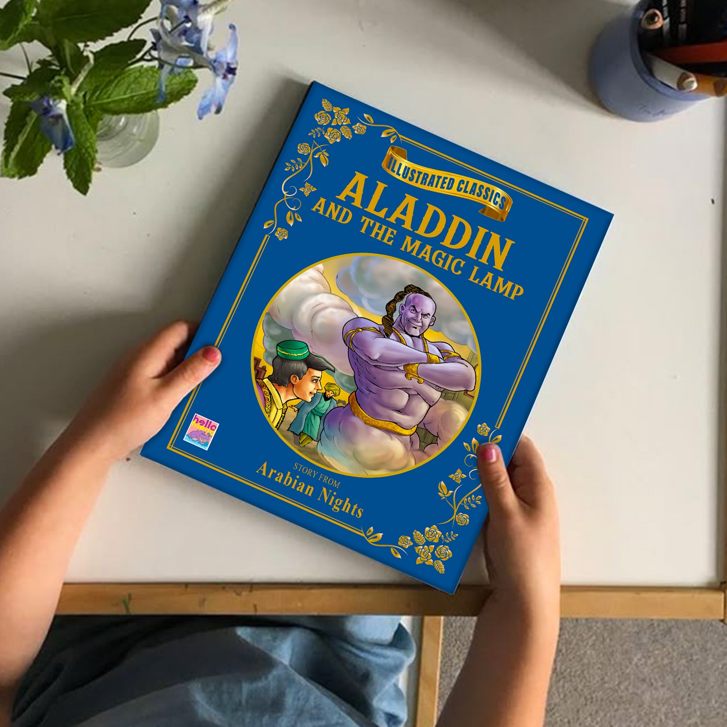 Aladdin and the Magic Lamp - Two books lifestyle display