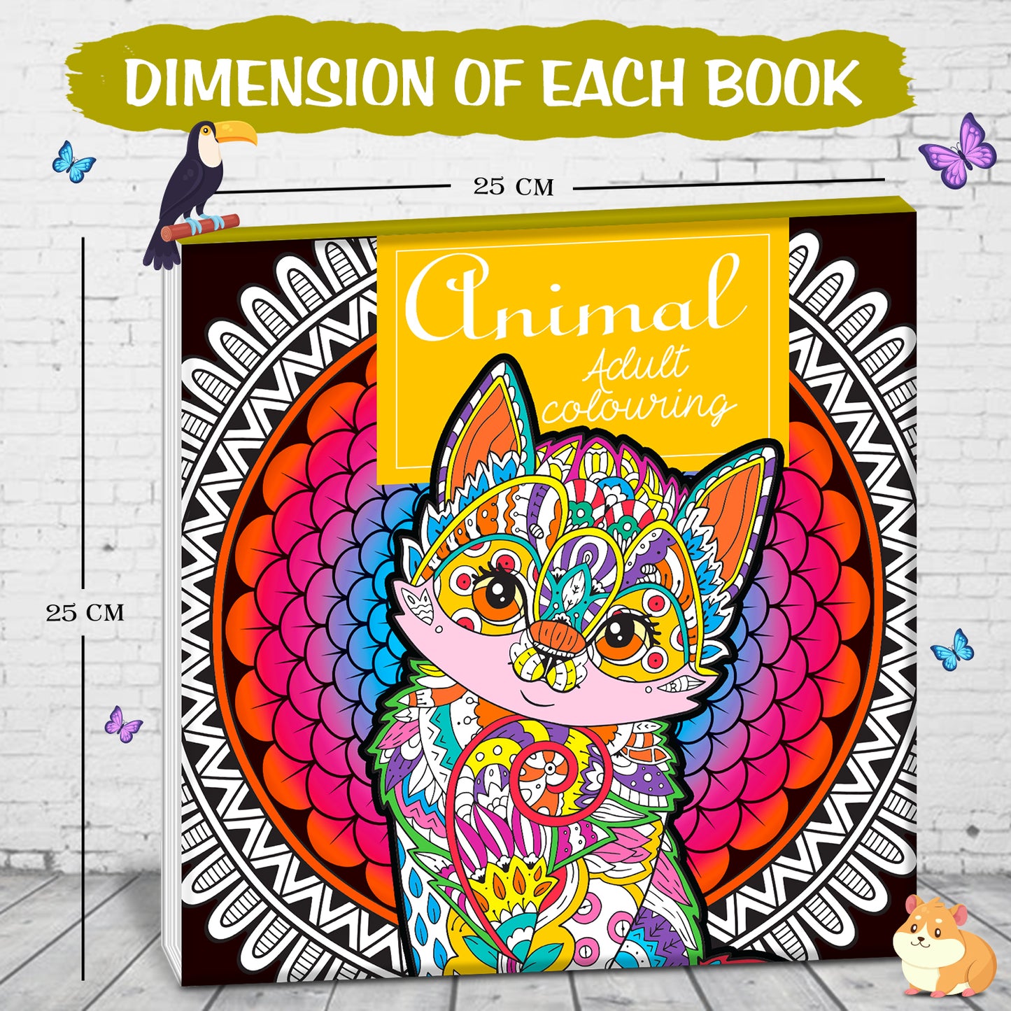 Animals Adult Colouring Book | Relaxing Animal Coloring Book for Teens & Adults | Mindful Creative Art Book