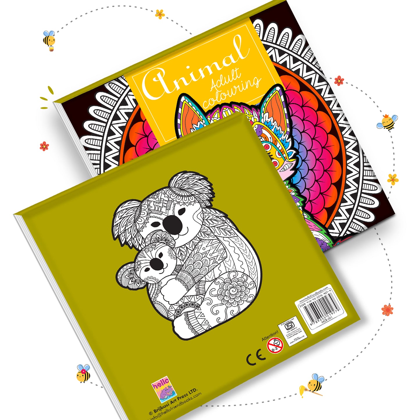 Animals Adult Colouring Book | Relaxing Animal Coloring Book for Teens & Adults | Mindful Creative Art Book