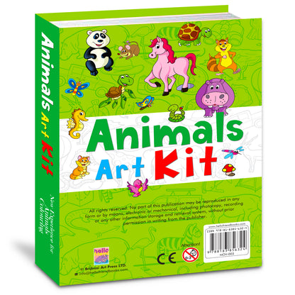 Animal Doodle Art Kit | Animal Doodle Coloring & Creative Activity Kit for Kids | Fun Art & Craft Learning Kit