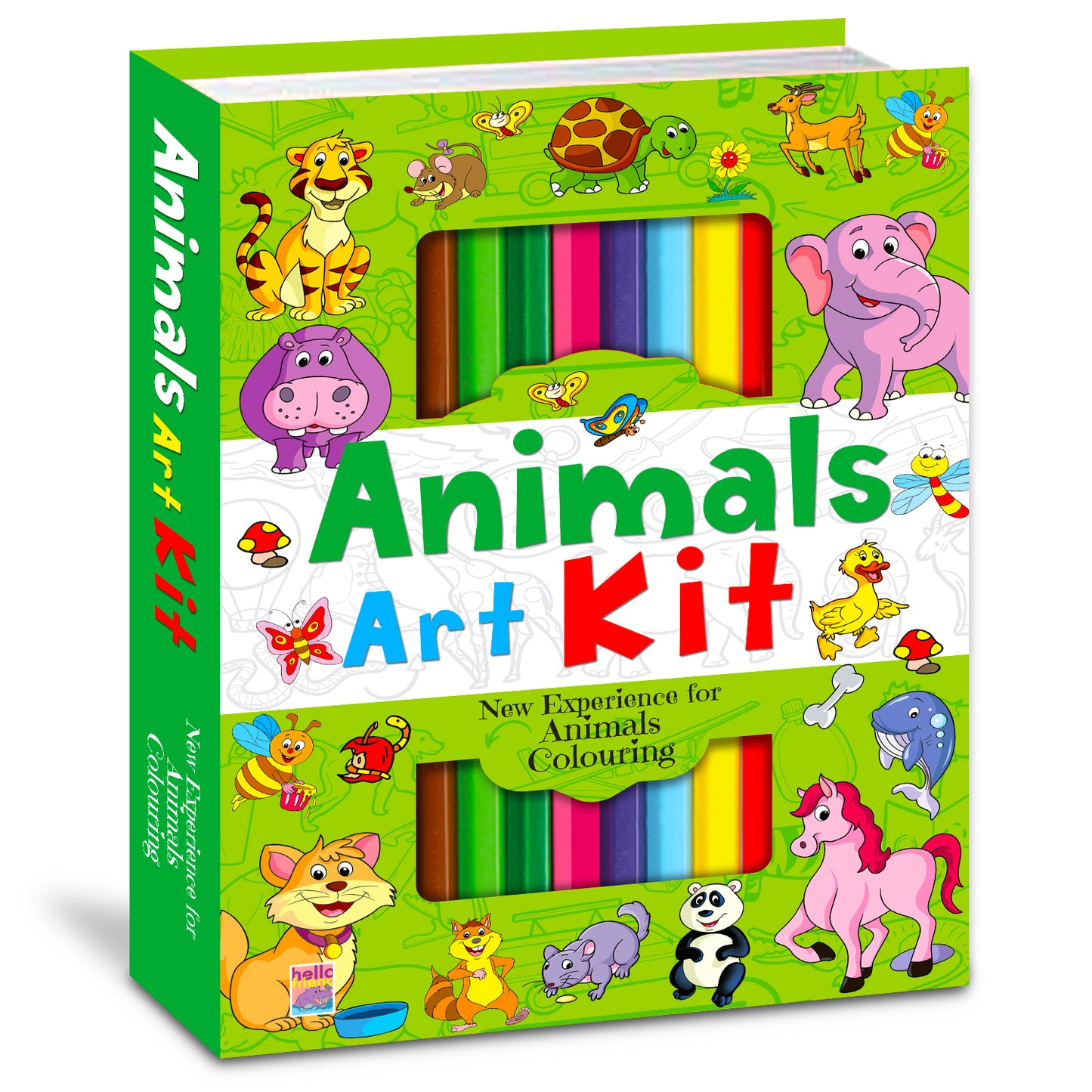 Animal Doodle Art Kit | Animal Doodle Coloring & Creative Activity Kit for Kids | Fun Art & Craft Learning Kit