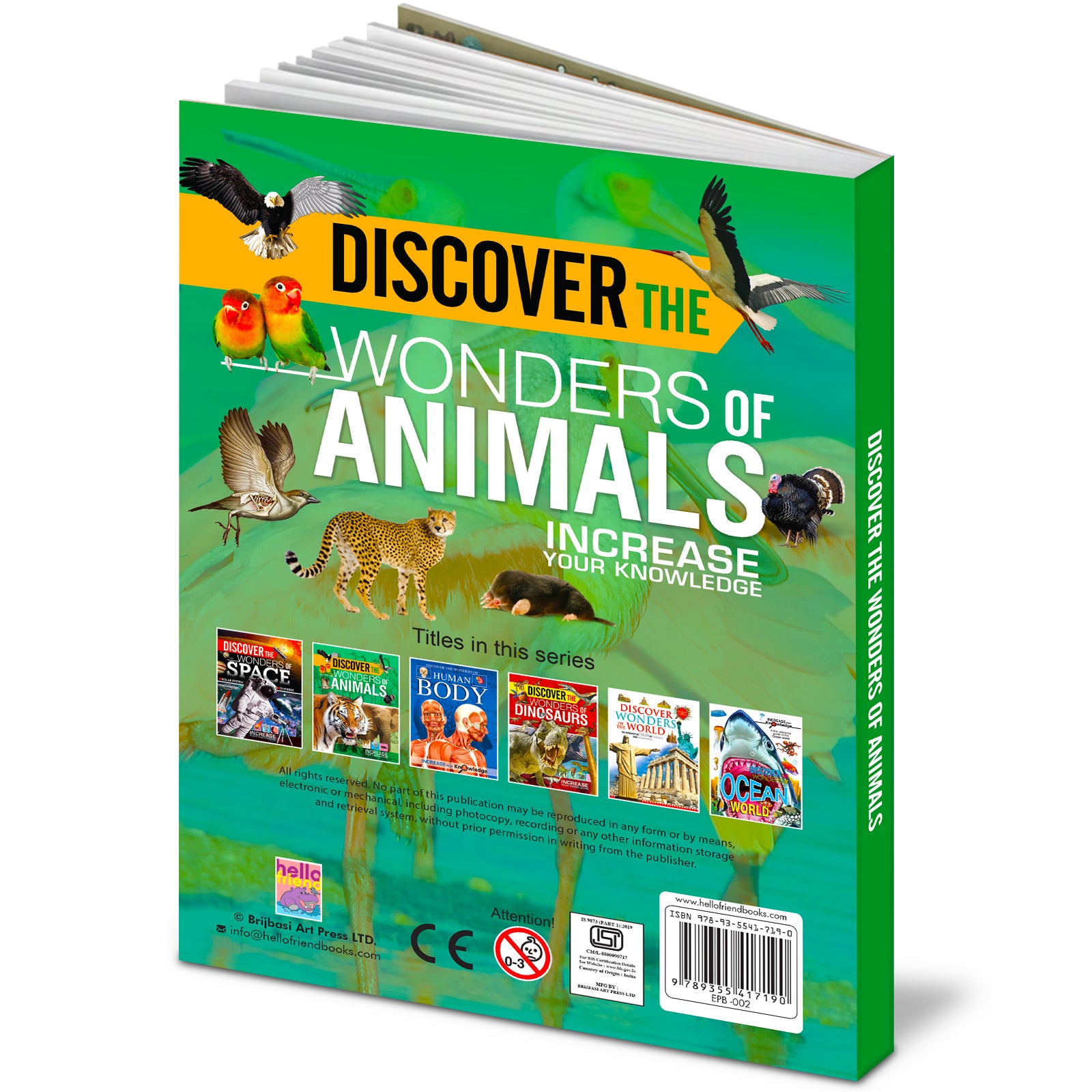 Discover the Wonders of Animals - Back cover flat view