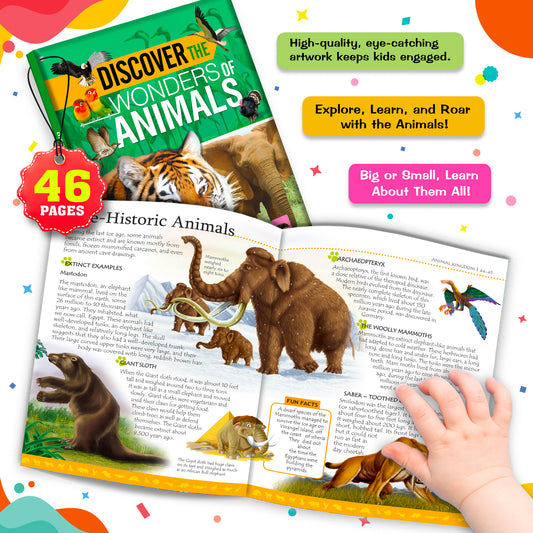 Discover the Wonders of Animals - Interior spread Pre-Historic Animals 46 pages