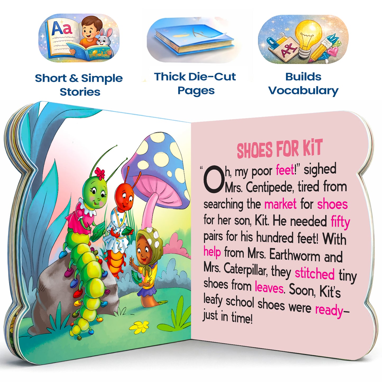 5-in-1 Animal Tales - Interior spread Shoes for Kit story