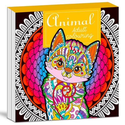 Animals Adult Colouring Book | Relaxing Animal Coloring Book for Teens & Adults | Mindful Creative Art Book