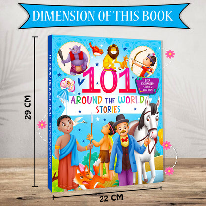101 Around the World Stories Book | Illustrated Story Collection for Kids | Story Book Set