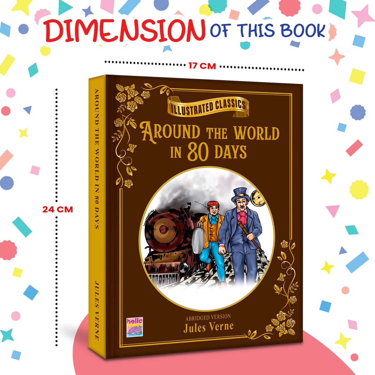Around the World in 80 Days - Back cover lifestyle display