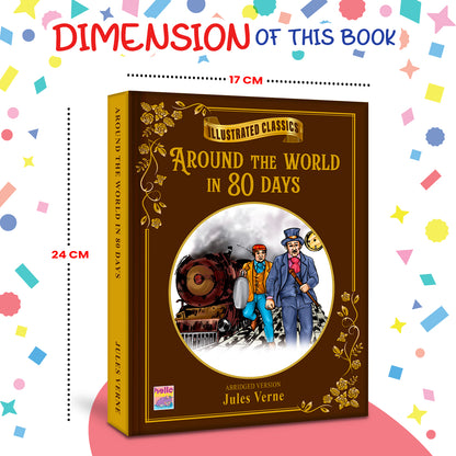 Around the World in 80 Days - Back cover lifestyle display