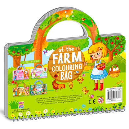 At the Farm Colouring Bag | Farm Coloring & Creative Activity Kit for Kids