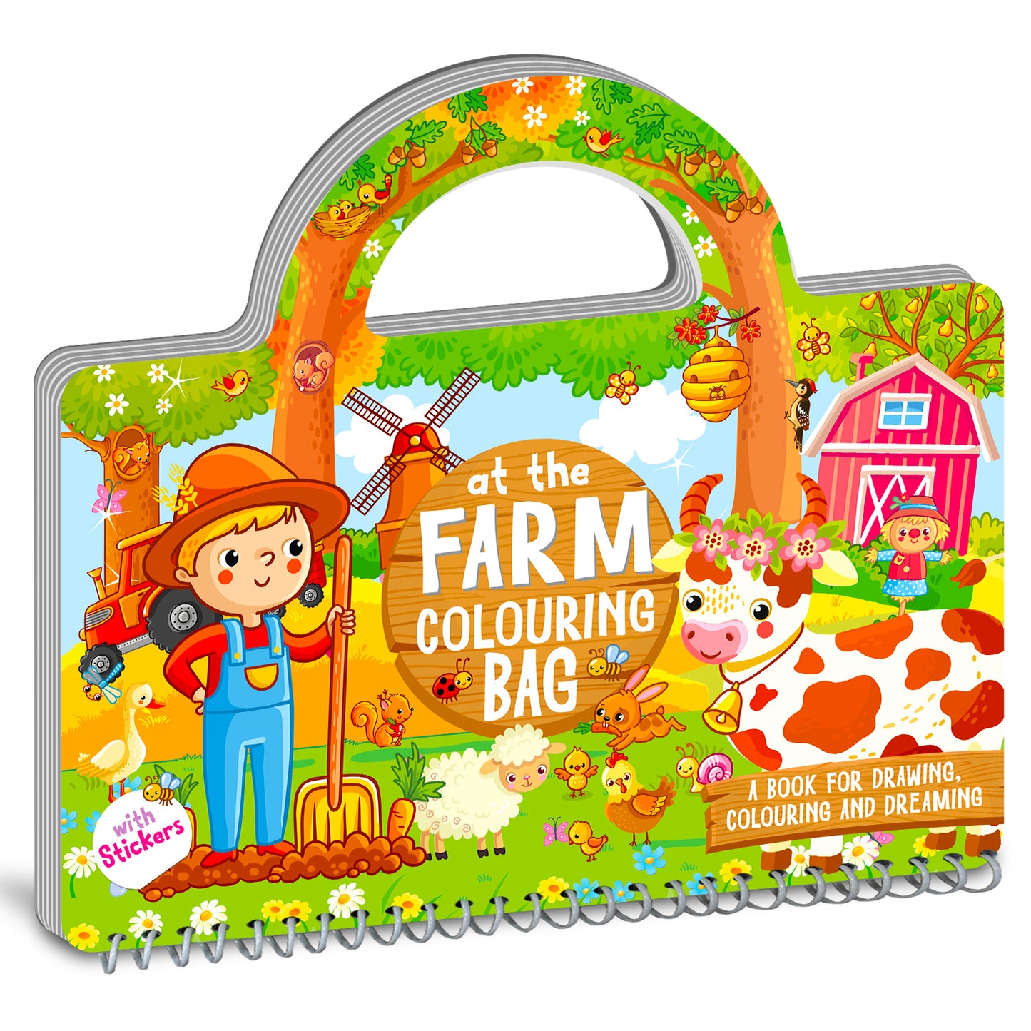 At the Farm Colouring Bag | Farm Coloring & Creative Activity Kit for Kids