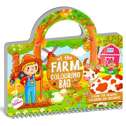 At the Farm Colouring Bag | Farm Coloring & Creative Activity Kit for Kids