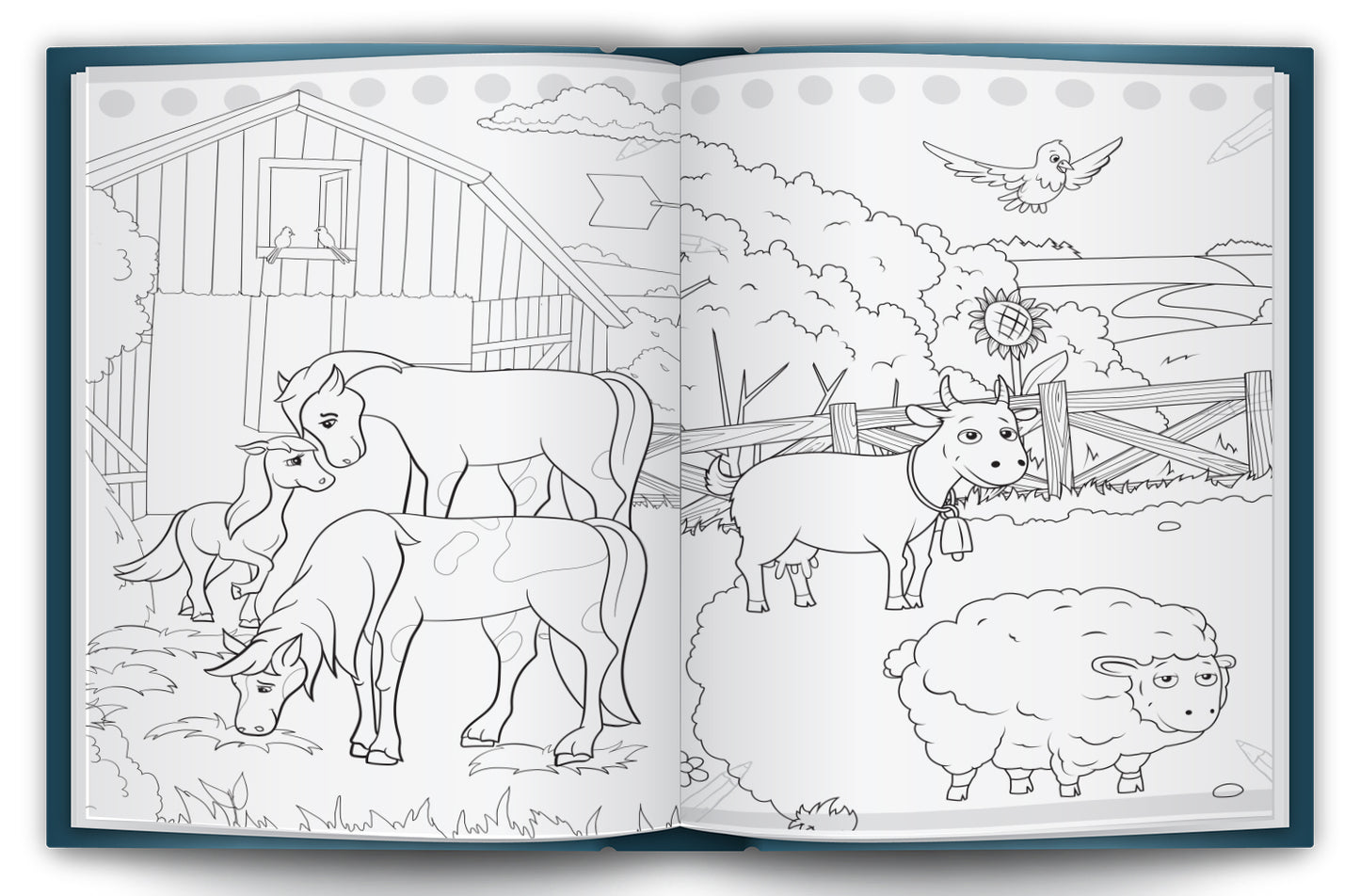 At the Farm Colouring Bag | Farm Coloring & Creative Activity Kit for Kids