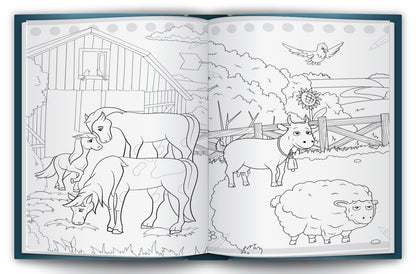 At the Farm Colouring Bag | Farm Coloring & Creative Activity Kit for Kids