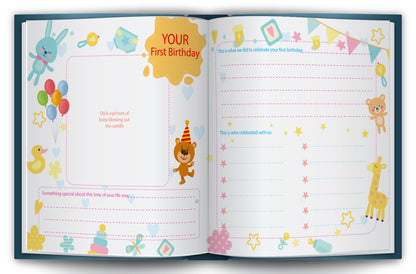My Baby Book: Baby’s First Memories & Milestones Keepsake Record Book