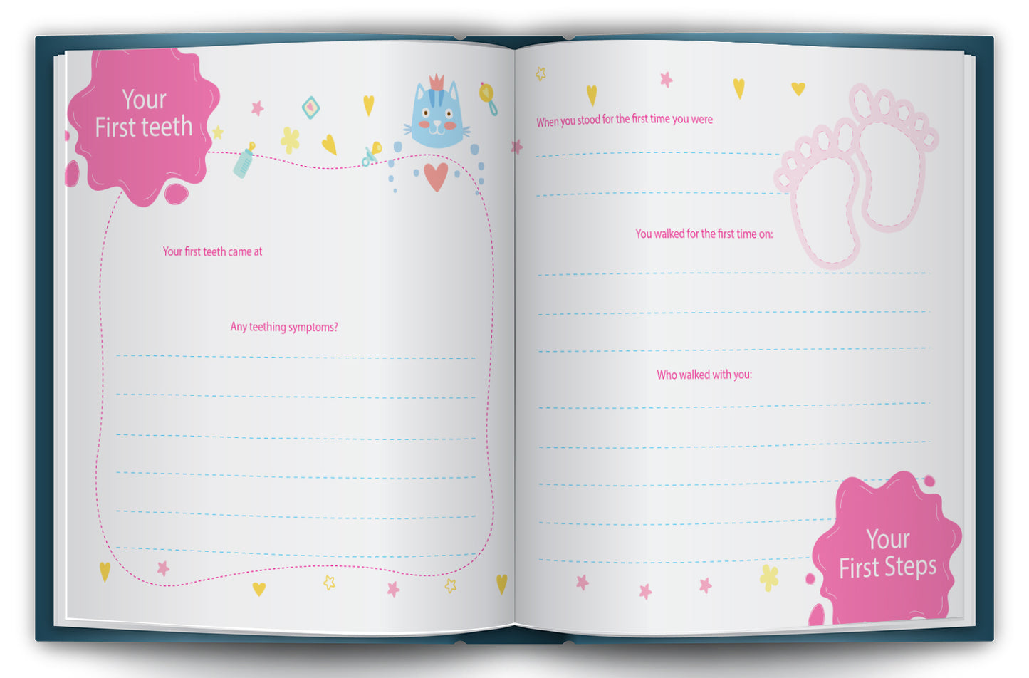 My Baby Book: Baby’s First Memories & Milestones Keepsake Record Book