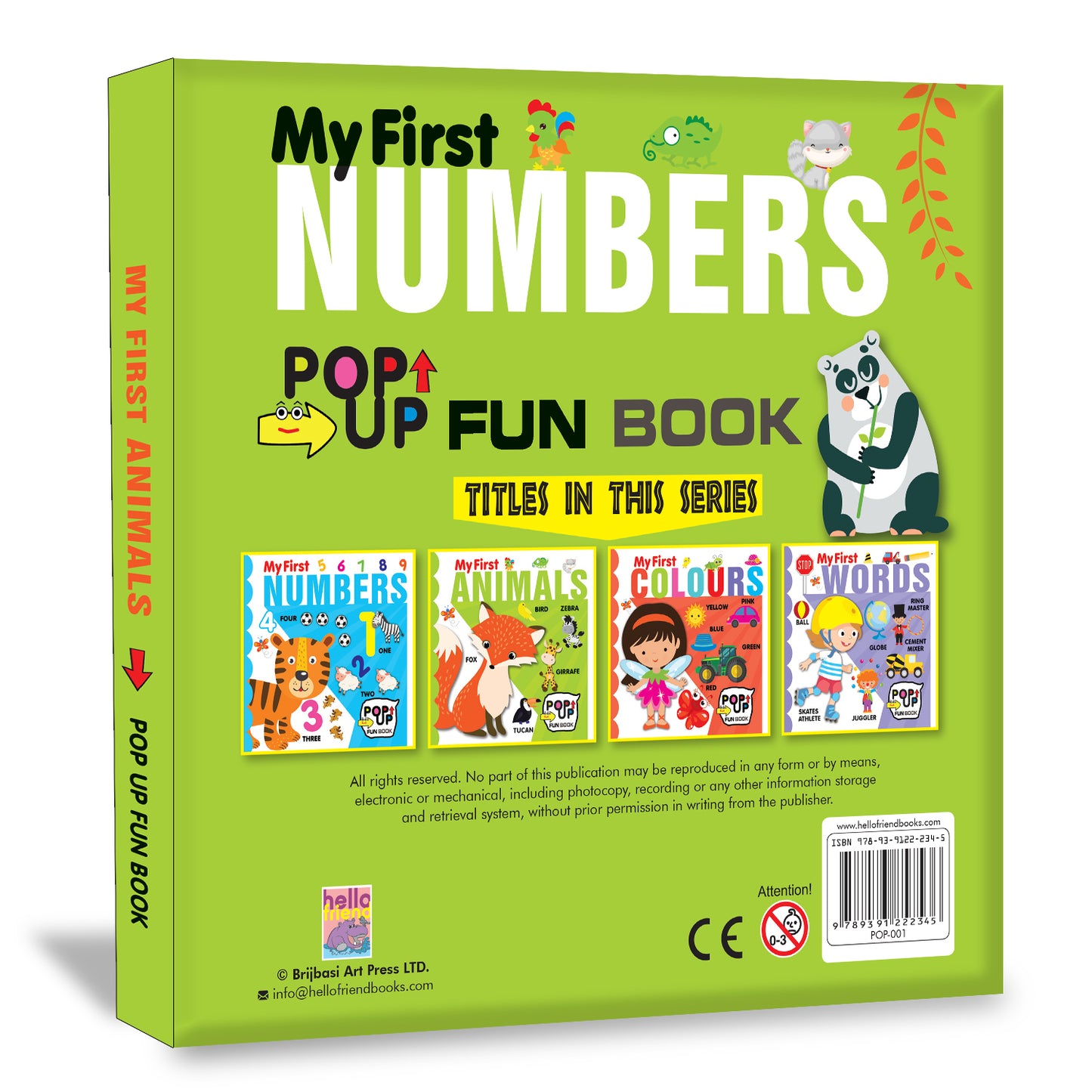 My first animals - pop-up fun book