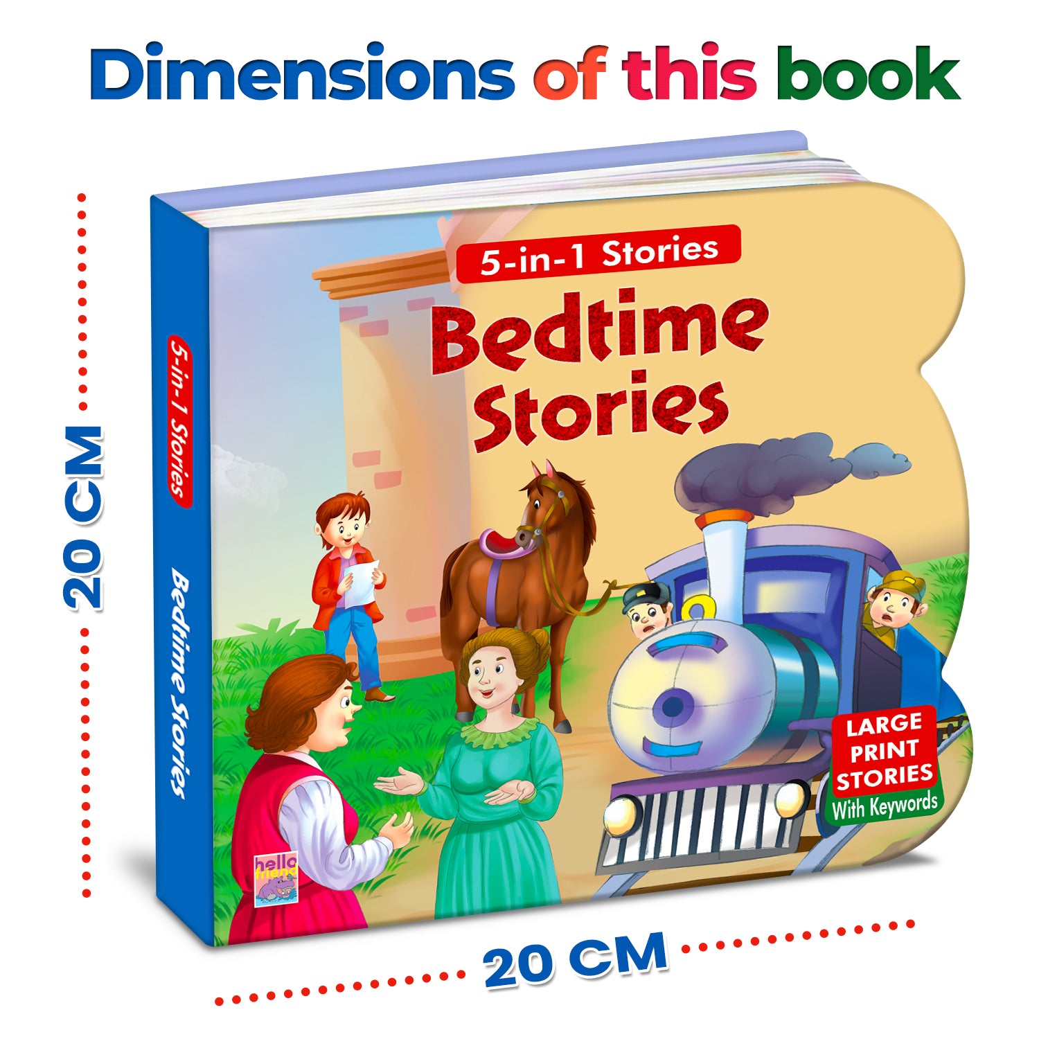 5-in-1 Bedtime Stories - Dimension 20x20cm