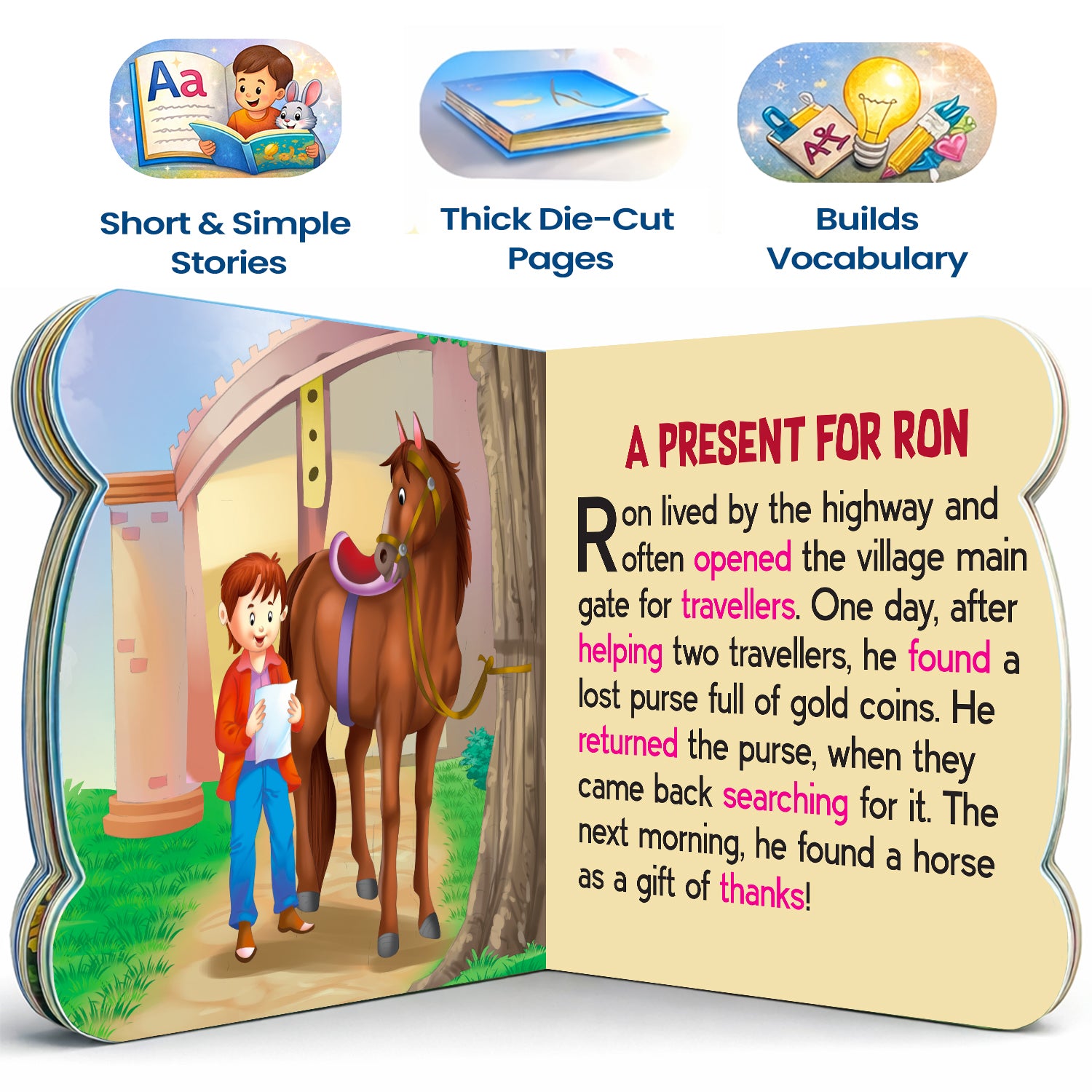 5-in-1 Bedtime Stories - Interior spread A Present for Ron story