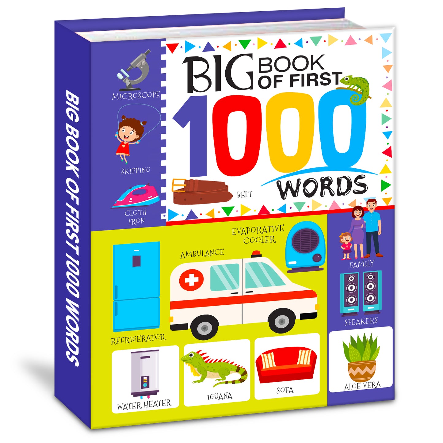 Big Book of First 1000 Words | Illustrated Picture Dictionary for Kids | Early Learning Vocabulary Book