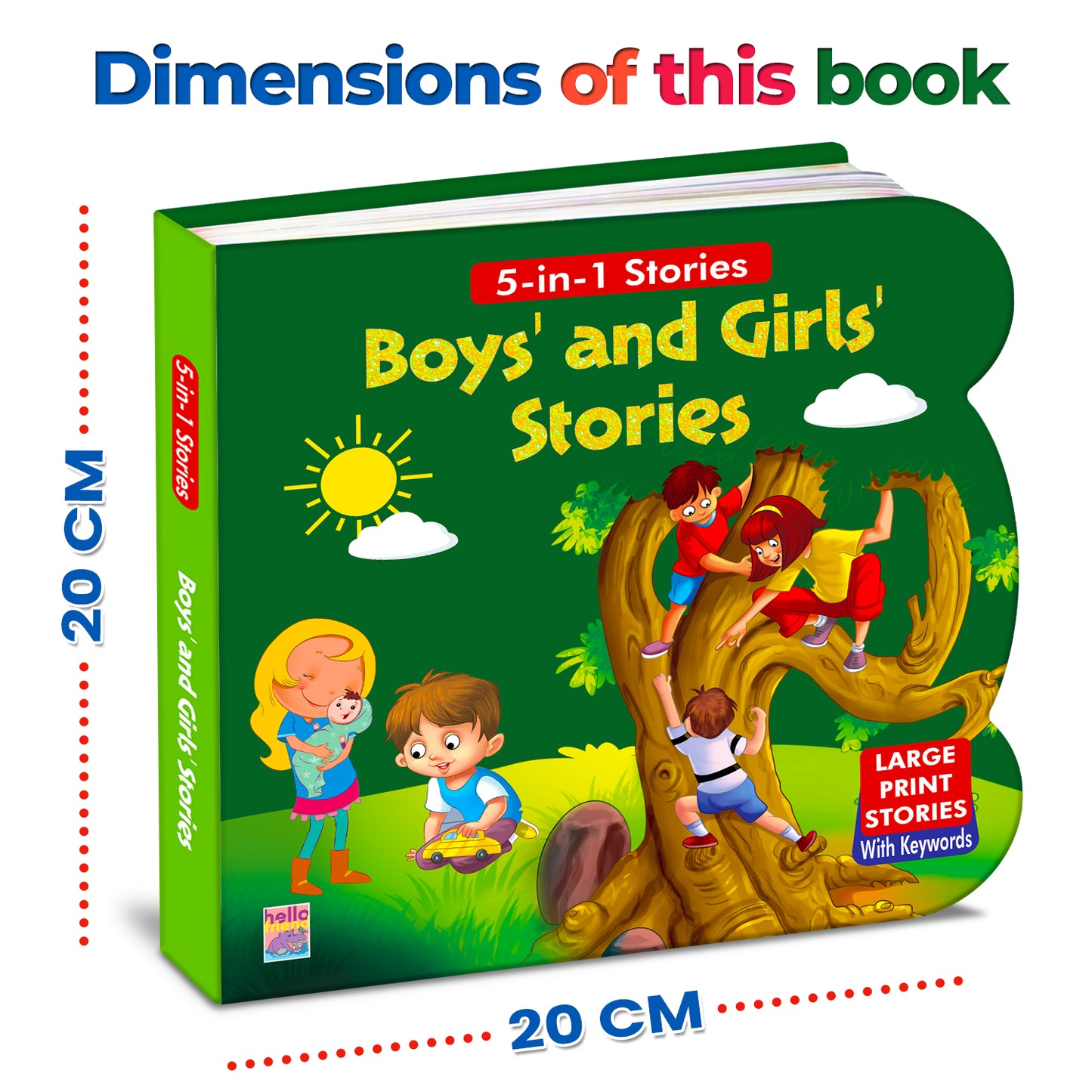 5-in-1 Boys' and Girls' Stories - Dimension 20x20cm
