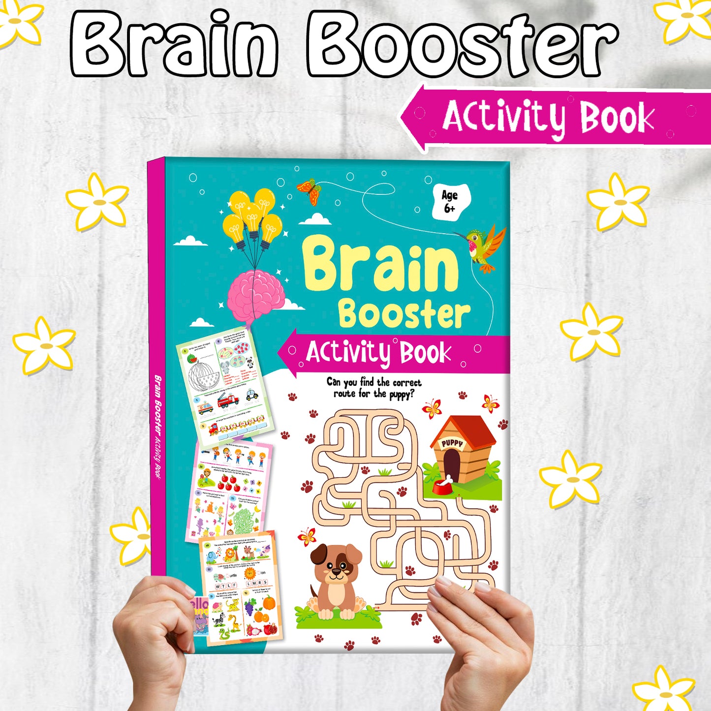 Brain Booster Activity Book 4 (Age 6+) | Educational Puzzle & Logic Activity Book for Kids