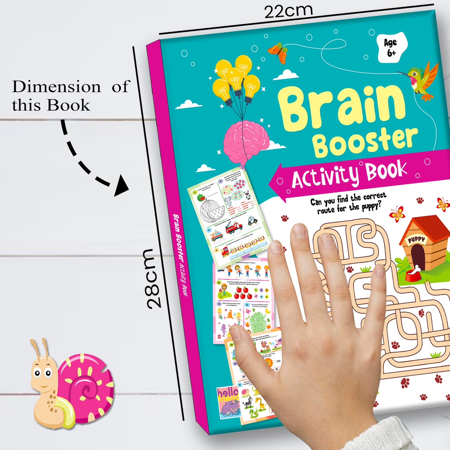 Brain Booster Activity Book 4 (Age 6+) | Educational Puzzle & Logic Activity Book for Kids