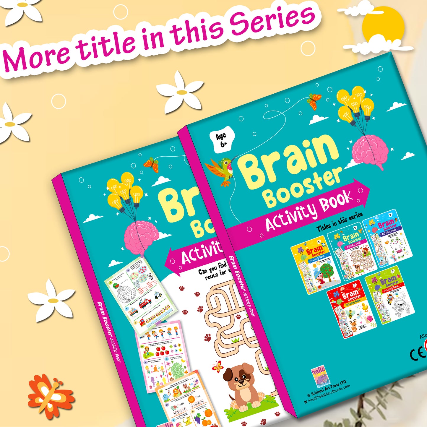 Brain Booster Activity Book 4 (Age 6+) | Educational Puzzle & Logic Activity Book for Kids