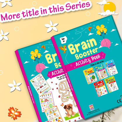 Brain Booster Activity Book 4 (Age 6+) | Educational Puzzle & Logic Activity Book for Kids