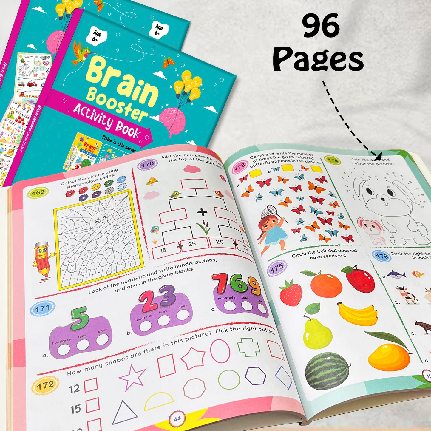 Brain Booster Activity Book 4 (Age 6+) | Educational Puzzle & Logic Activity Book for Kids