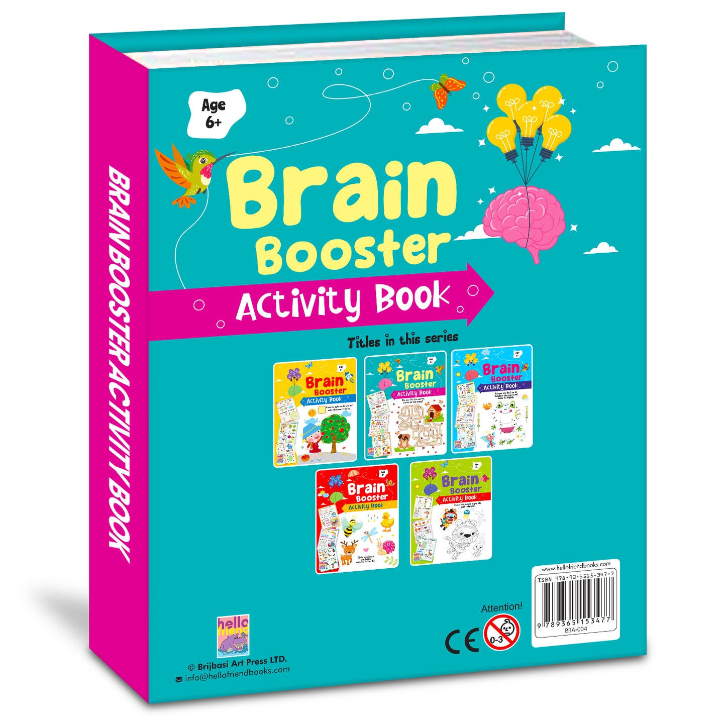 Brain Booster Activity Book 4 (Age 6+) | Educational Puzzle & Logic Activity Book for Kids
