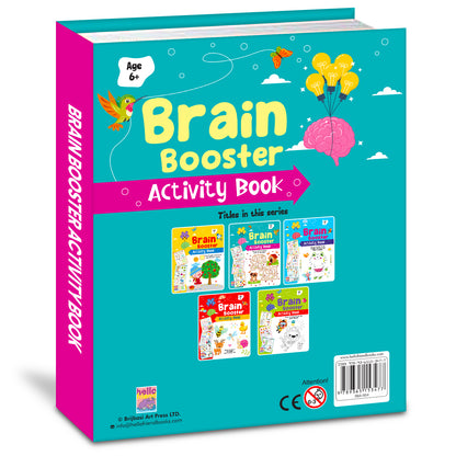 Brain Booster Activity Book 4 (Age 6+) | Educational Puzzle & Logic Activity Book for Kids