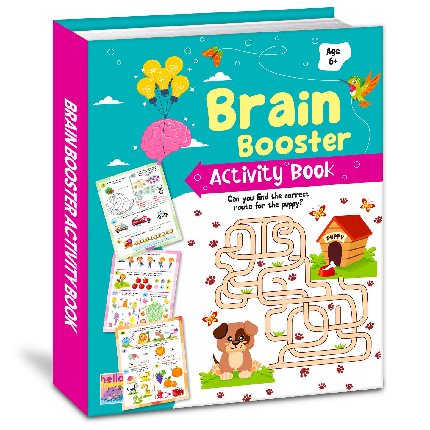 Brain Booster Activity Book 4 (Age 6+) | Educational Puzzle & Logic Activity Book for Kids