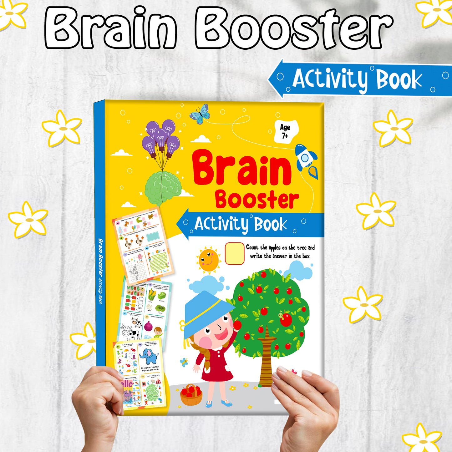 Brain Booster Activity Book 3 (Age 7+) | Educational Puzzle & Logic Activity Book for Kids