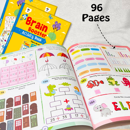 Brain Booster Activity Book 3 (Age 7+) | Educational Puzzle & Logic Activity Book for Kids