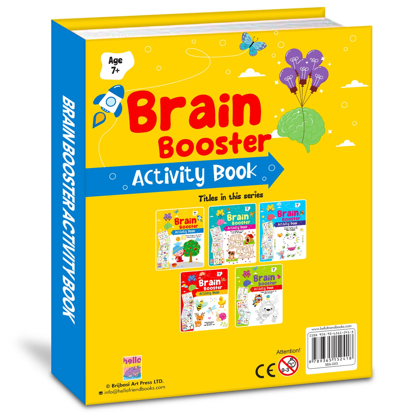 Brain Booster Activity Book 3 (Age 7+) | Educational Puzzle & Logic Activity Book for Kids