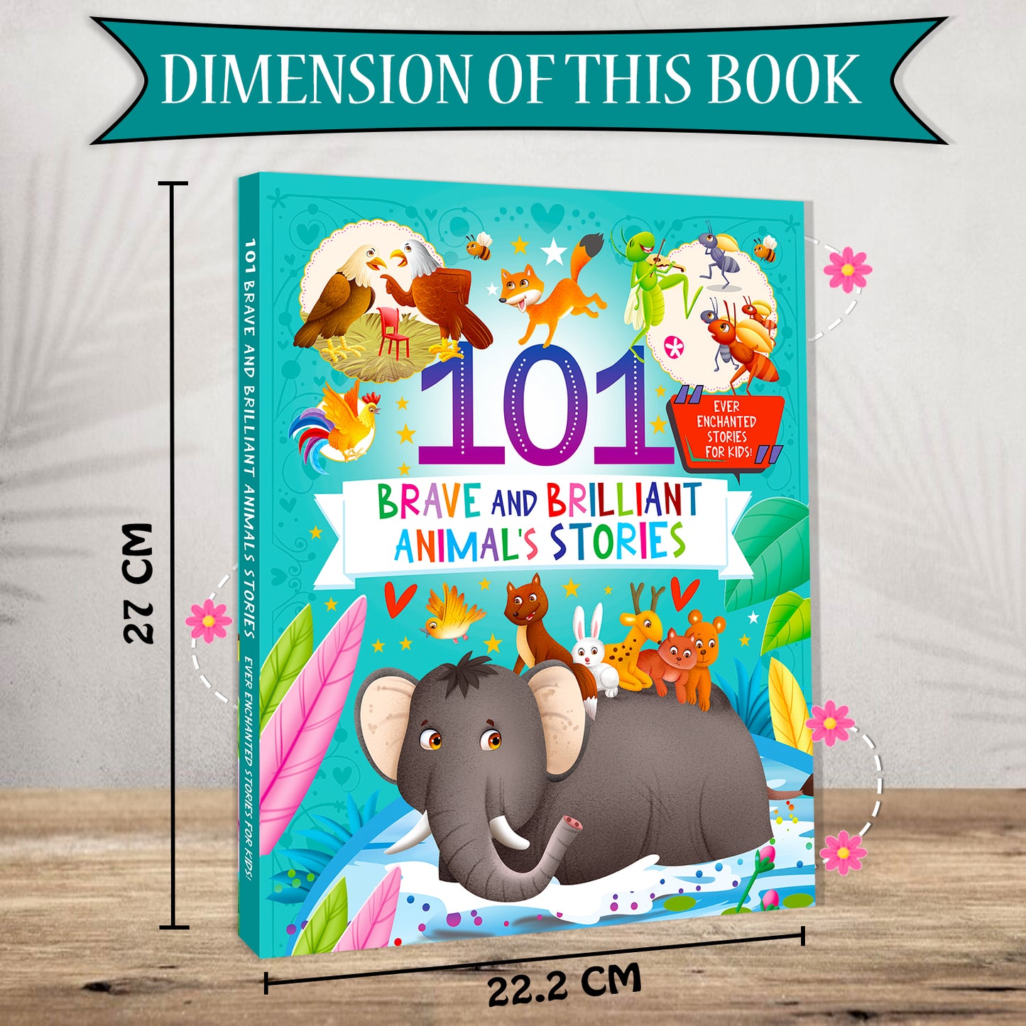 101 Brave and Brilliant Animals Stories | Illustrated Animal Story Book for Kids