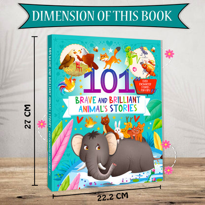101 Brave and Brilliant Animals Stories | Illustrated Animal Story Book for Kids