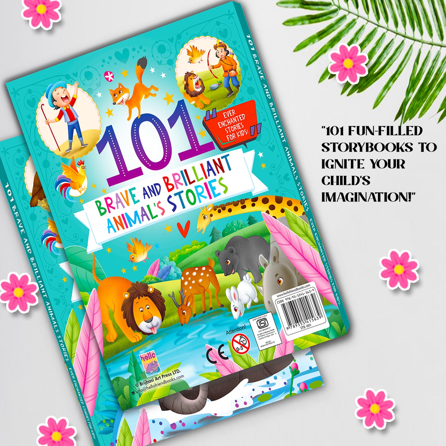 101 Brave and Brilliant Animals Stories | Illustrated Animal Story Book for Kids