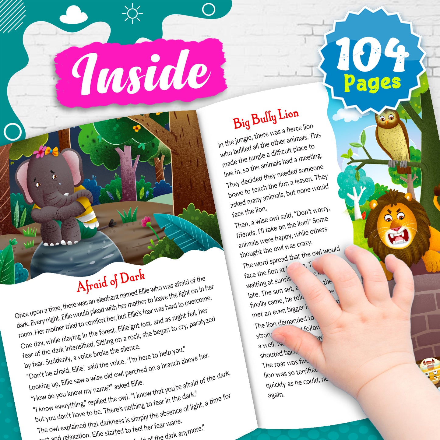 101 Brave and Brilliant Animals Stories | Illustrated Animal Story Book for Kids