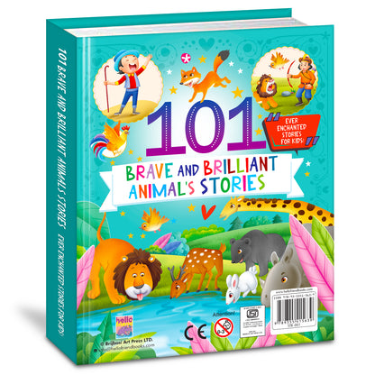 101 Brave and Brilliant Animals Stories | Illustrated Animal Story Book for Kids