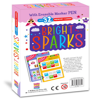 Bright Sparks Memory Cards | Educational Memory Flash Cards for Kids | Early Learning Card Set