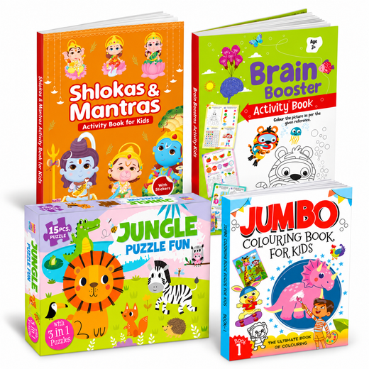 Kids Learning & Activity Fun – 4-Book Combo