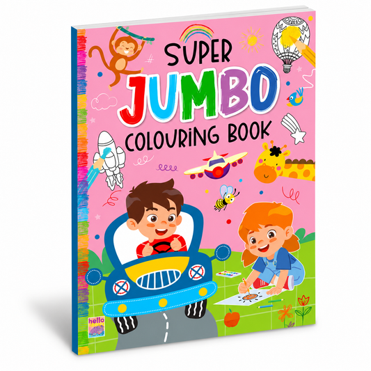 Super Jumbo Colouring Book | Big Coloring Book for Kids | Large Creative Activity Book