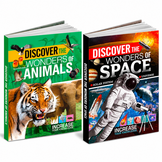 Discover the Wonders of Space & Animals | 2-Book Knowledge Combo for Kids