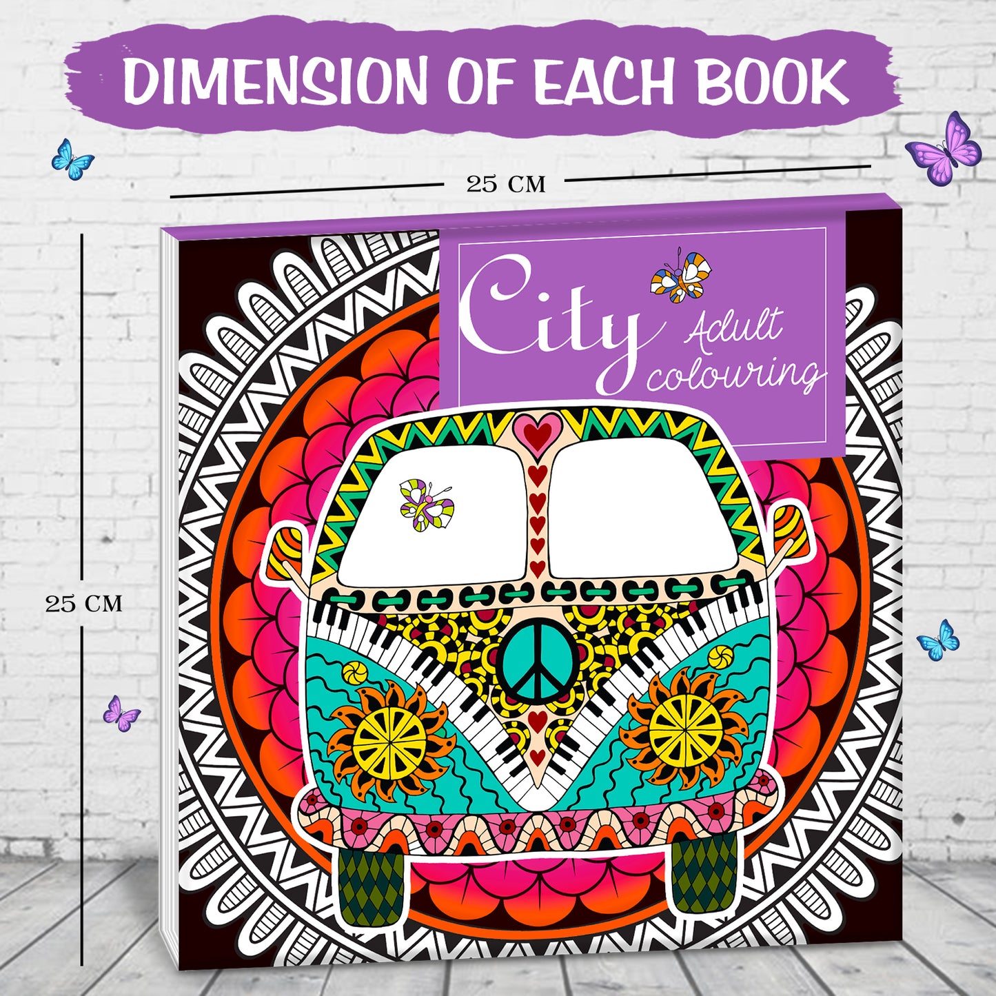City Adult Colouring Book | Relaxing Cityscape Coloring Book for Teens & Adults | Mindful Creative Art Book