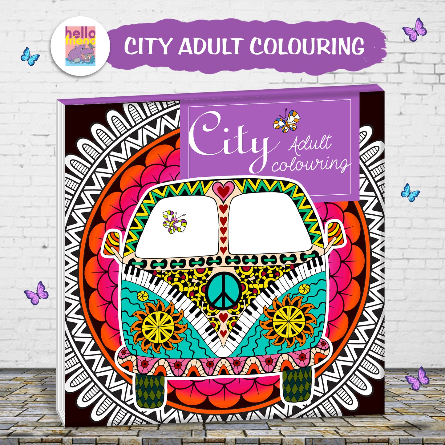 City Adult Colouring Book | Relaxing Cityscape Coloring Book for Teens & Adults | Mindful Creative Art Book