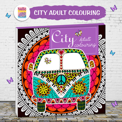 City Adult Colouring Book | Relaxing Cityscape Coloring Book for Teens & Adults | Mindful Creative Art Book